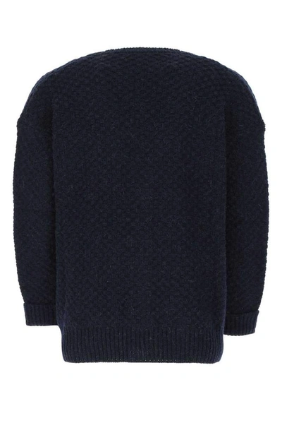 Shop Dsquared2 2 Patch Oversized Cardigan In Navy