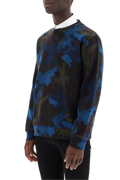 Shop Etro Pegaso Sweatshirt In Blu