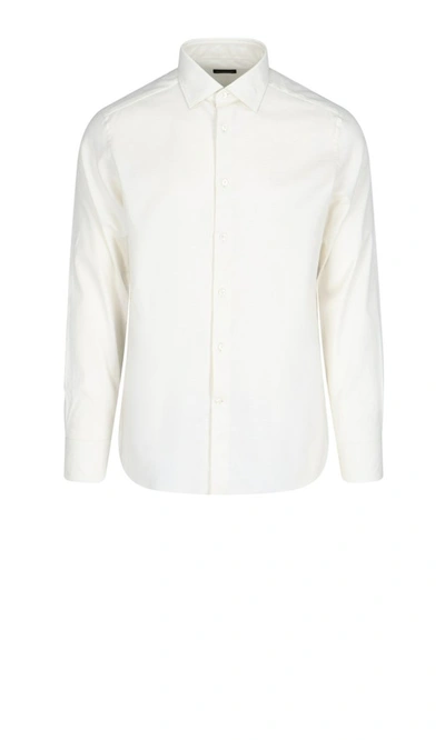 Shop Ermenegildo Zegna Tailored Shirt In White