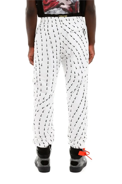 Shop Off-white Printed Joggers In White No Color