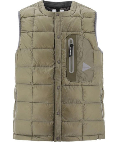 Shop And Wander "pertex" Padded Vest In Green