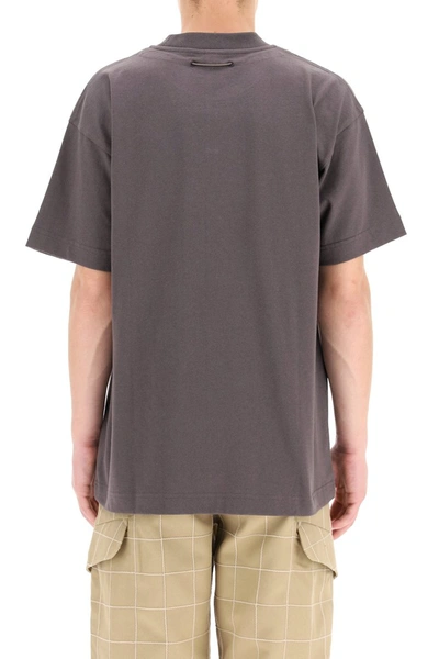 Shop Jacquemus Olive Drawstring T-shirt In Anthracite