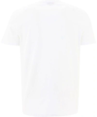 Shop Alexander Mcqueen "tape Logo" T-shirt In White