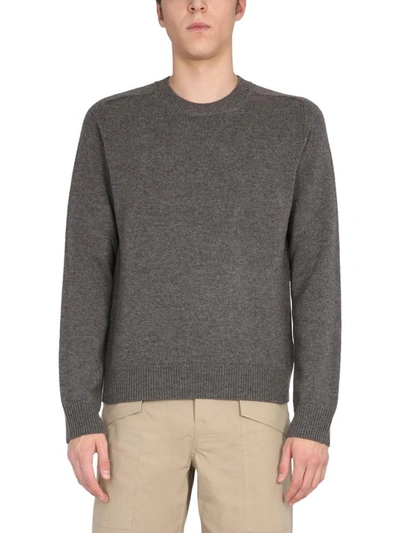 Shop Bottega Veneta Crew Neck Sweater In Grey