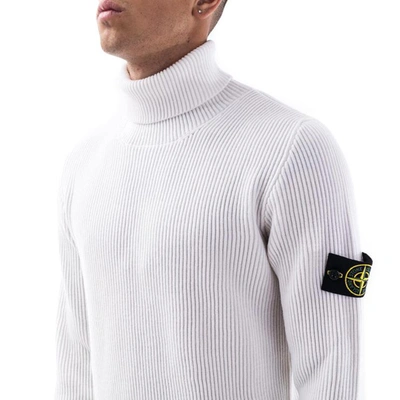 Shop Stone Island Sweaters In Natural White