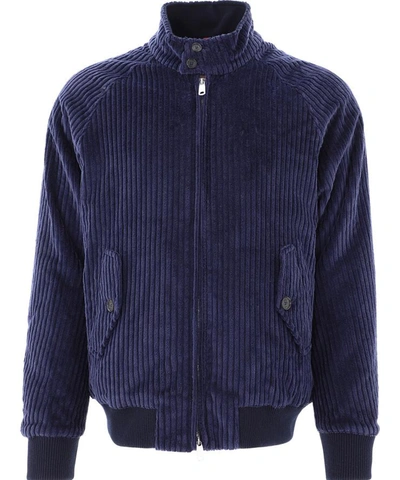 Shop Baracuta "robert" Bomber Jacket In Blue