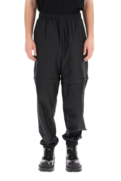 Shop Balenciaga Zipped Tracksuit Trousers In Black