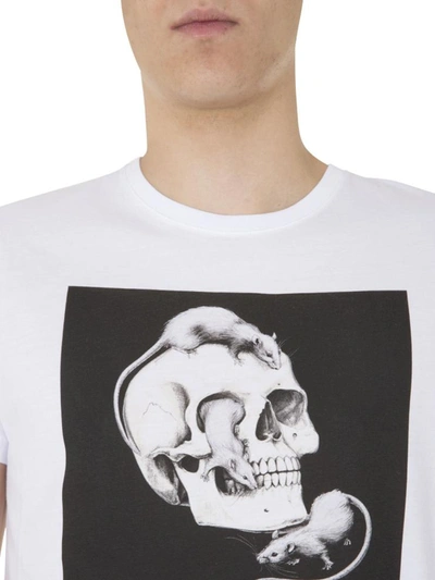 Shop Alexander Mcqueen Round Neck T-shirt In White