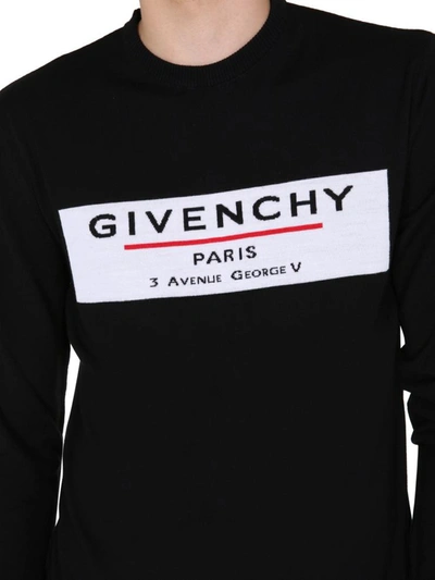 Shop Givenchy Crew Neck Sweater In Black