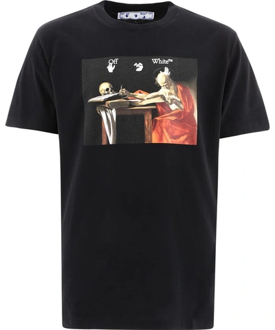 Shop Off-white "caravaggio" T-shirt In Black  