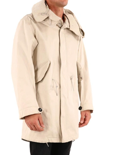 Shop Ten C Long Parka Beige