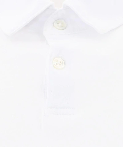 Shop James Perse Sueded Polo Shirt In White