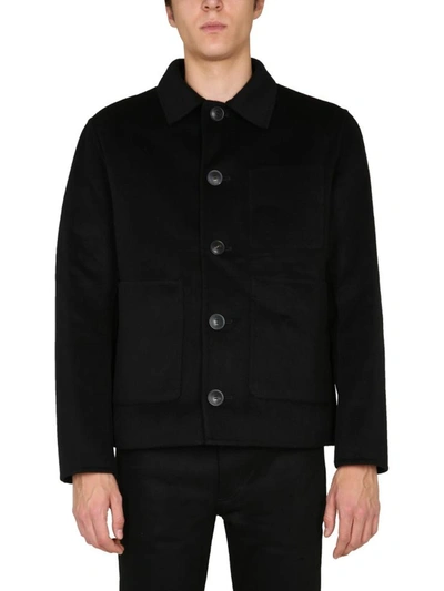 Shop Ami Alexandre Mattiussi Single-breasted Jacket In Black