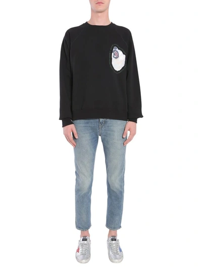 Shop Golden Goose "alfred" Sweatshirt In Black