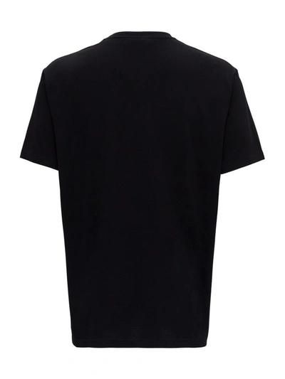 Shop Givenchy Jersey Tee With Latex Covered Logo In Black