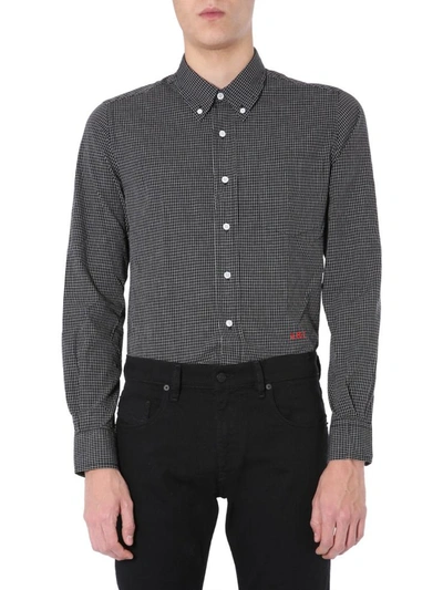 Shop Ami Alexandre Mattiussi Boy Fit Shirt In Black