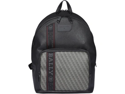 Shop Bally Sarkis Logo Tape Backpack In Black