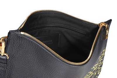 Shop Versace Medusa Print Clutch Bag In Black