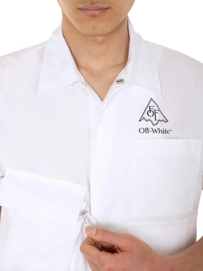 Shop Off-white "vert Climb Voyager" Shirt In White