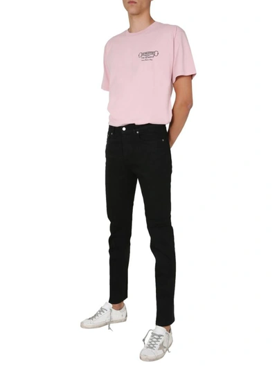Shop Golden Goose Crew Neck T-shirt In Pink