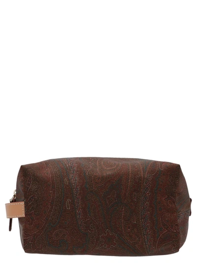 Shop Etro Paisley Patterned Clutch Bag In Multi