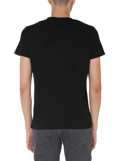 Shop Balmain Crew Neck T-shirt In Black