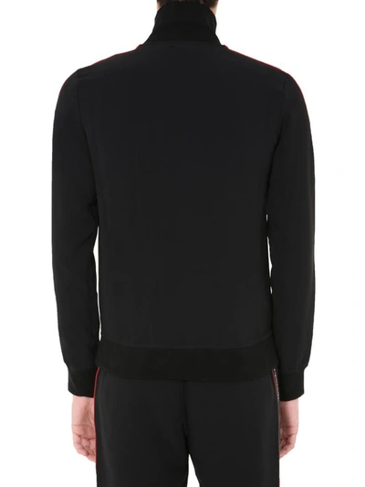 Shop Alexander Mcqueen Sweatshirt With Zip In Black