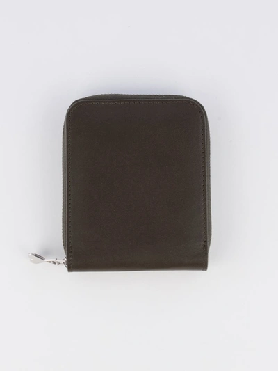 Shop Ami Alexandre Mattiussi Ami Small Zipped Wallet In Green