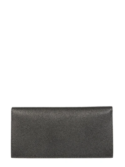Shop Givenchy Eros Long Flap Wallet In Black