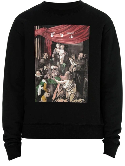 Shop Off-white Caravaggio Sweatshirt In Black