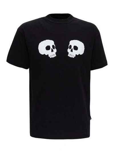 Shop Palm Angels T-shirt Skull In Black