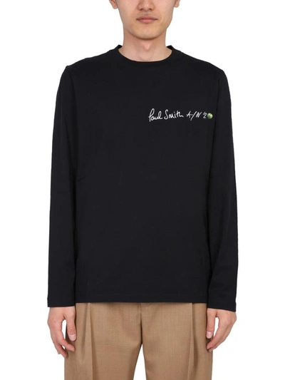 Shop Paul Smith Long Sleeve T-shirt In Black