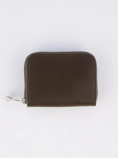 Shop Ami Alexandre Mattiussi Ami Zipped Card Holder In Green