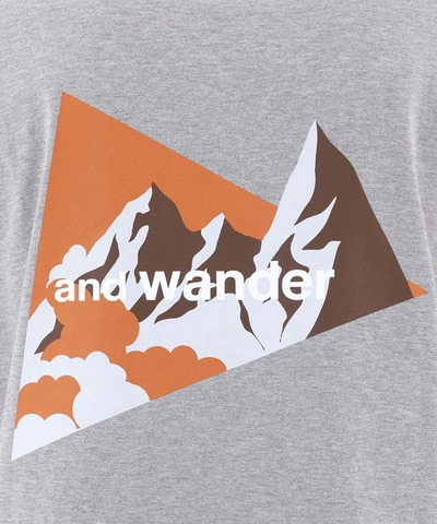 Shop And Wander "knife Ridge" T-shirt In Grey