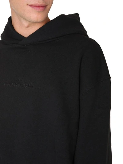 Shop Maison Margiela Hoodie In Black