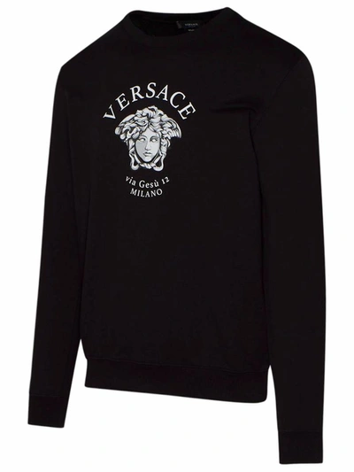 Shop Versace Black Sweatshirt