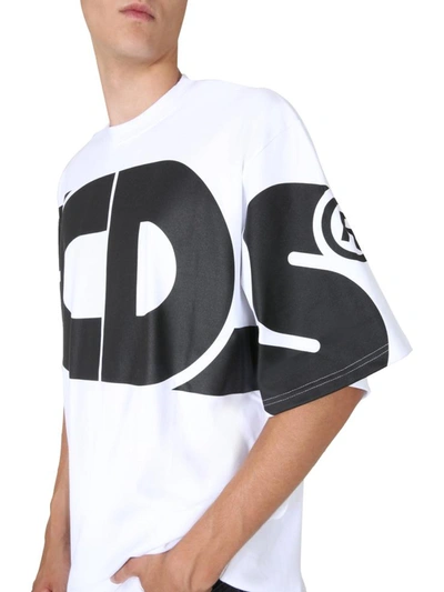 Shop Gcds Crew Neck T-shirt In White