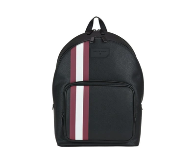 Shop Bally Sarkis Stripe Detail Backpack In Black