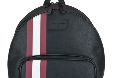 Shop Bally Sarkis Stripe Detail Backpack In Black