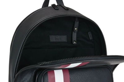 Shop Bally Sarkis Stripe Detail Backpack In Black