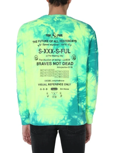 Shop Diesel "s-biay-x10" Sweatshirt In Multicolour