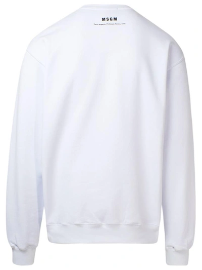 Shop Msgm White Sweatshirt