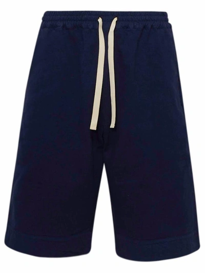Shop Jil Sander Blue Bermuda Shorts