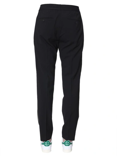 Shop Helmut Lang Stretch Wool Pants In Black