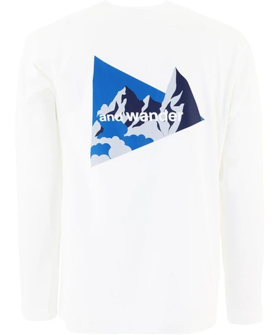 Shop And Wander "knife Ridge" T-shirt In White