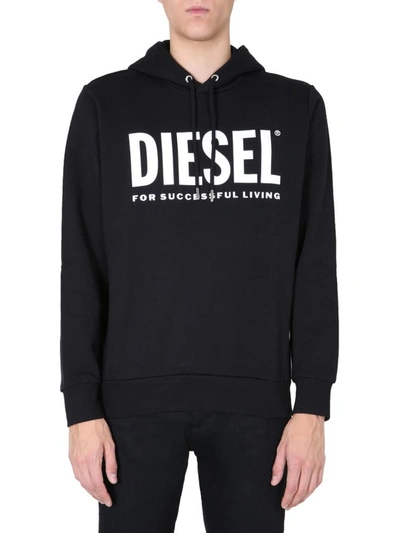 Shop Diesel Hoodie In Black