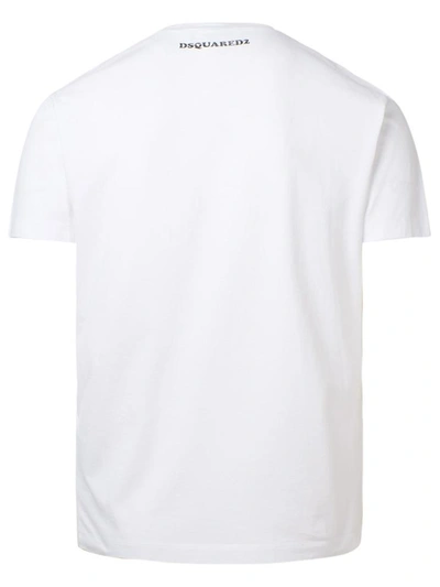 Shop Dsquared2 T-shirt "caten Twins" Bianca In White