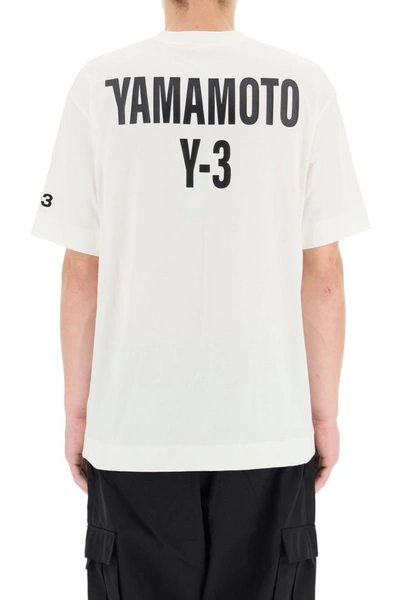 Shop Y-3 Ch2 Graphic T-shirt In Off White