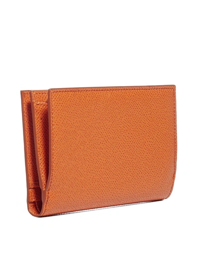 Shop Dolce & Gabbana Logo Embellished Wallet In Orange