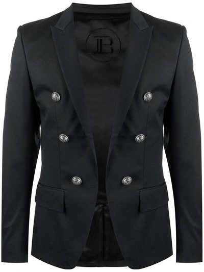 Shop Balmain Jackets In Noir